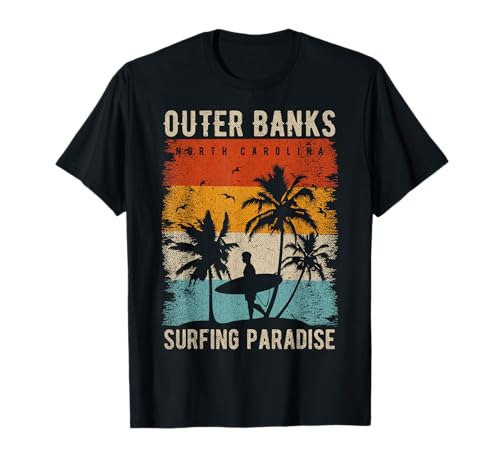 Outer Banks North Carolina Surfing Outfit Souvenir T-Shirt