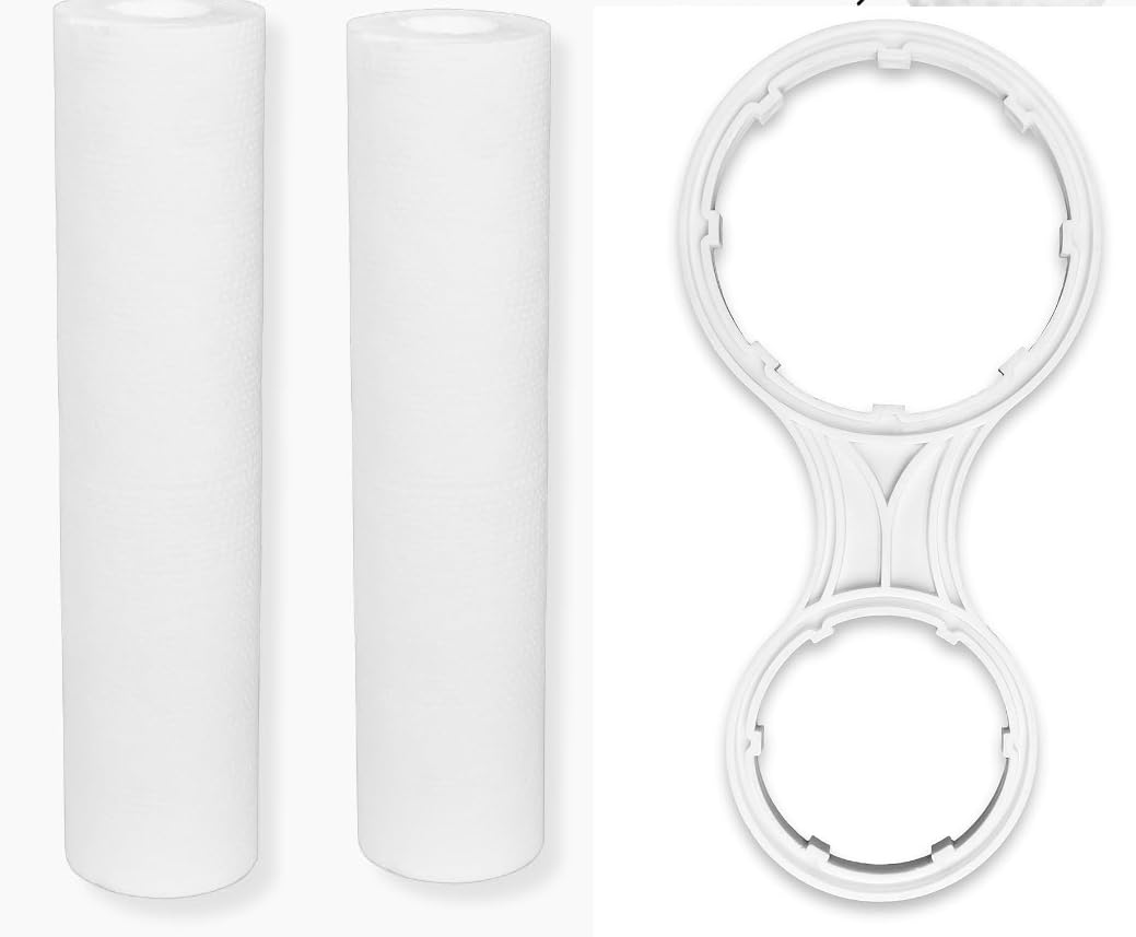Pre Filter PP Spun Filter,10 Inch High Density Filter (5 Micron) Compatible for 10 Inch Pre-Filter | Pack of 2, Replacement Water Filter Candle (2 Spun + Spanner).-image-13