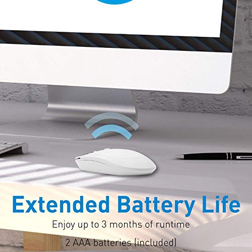 Macally Wireless Number Pad for Mac & PC and a Wireless Bluetooth Mouse, Work with Numbers More Efficiently