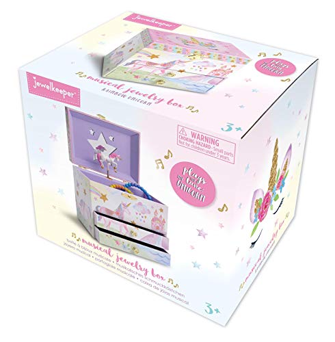 Jewelkeeper - met 2 uittrekbare lades, Glitter regenboog en Sterren eenhoorn ontwerp - de eenhoorn Tune - Image 6