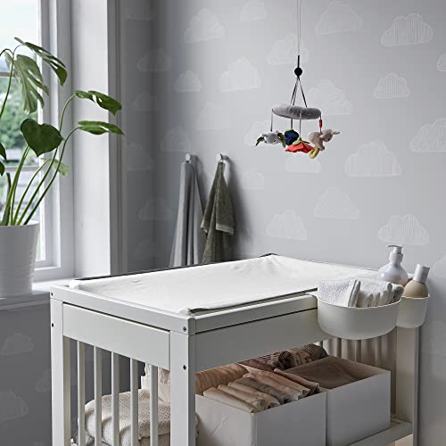 Table à langer Gulliver blanc avec étagères de rangement pour bébé