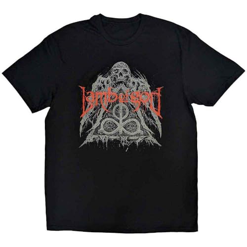 Lamb Of God Skull Pyramid Logo T Shirt Size M