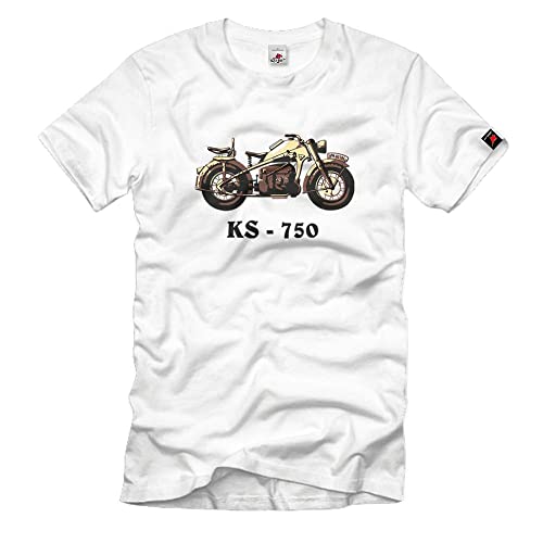 T-shirt Ks750 moto lourde blanc pour vos balades d été