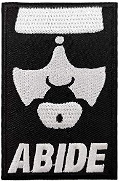 Cute-Patch 3.5" Abide Embroidered Iron on sew on Patch Horror Comedy Movie Big Lebowski Cult