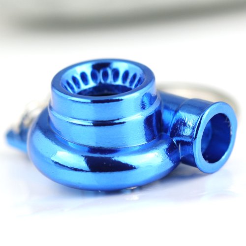 maycom Creative Sleeve Spinning Turbo Turbine Turbocharger Keychain Key Chain Ring Keyring Keyfob