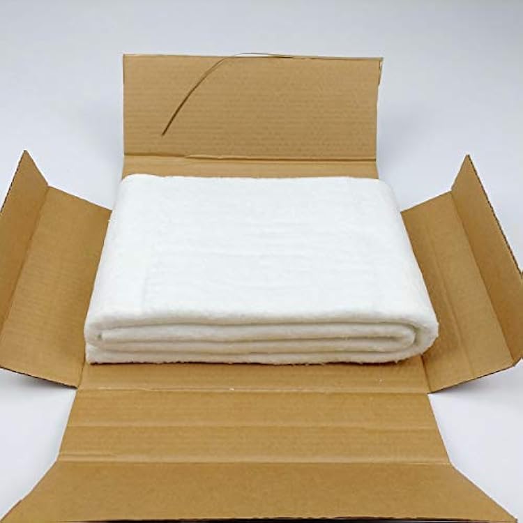 Ceramic Fiber Insulation, 1/4 Thick x 16 x 48, 2400F Fireproof Insulation Blanket, 3003E
