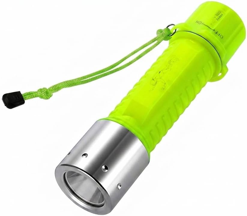 Dive Flashlight 1 Pack Aluminum Alloy Light IPX8 for Diving