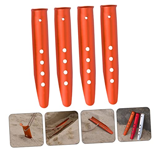 8 piezas Estacas para Tienda de Campaña de Aleación de Aluminio Naranja para Exterior Gama Profesional miniatura 4
