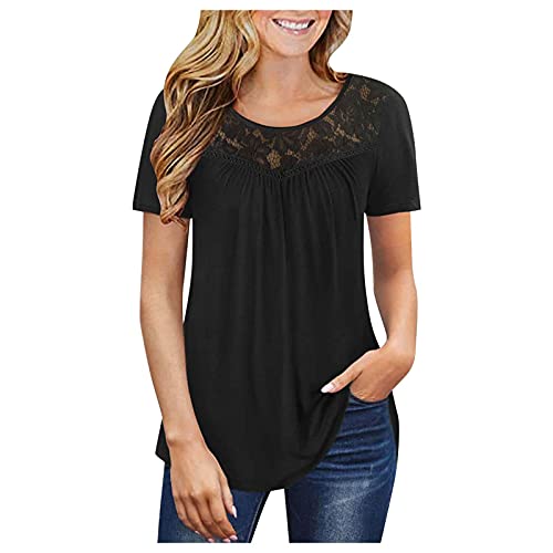 Casual Short Sleeve Ruffle Blouse Shirts Women's Tech V-Neck Short-Sleeve T-Shirt Sport Women's Cool DRI Performance V-Neck Tee Short Sleeve V Neck T Shirts Tops Summer Casual Tunic Tops