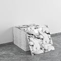 LVSHI 20pcs Marble Peel and Stick Waterproof PVC Shower Wall Panels Bathroom Backsplash Tile Stick on Wall for Bedoom, Kitchen 11.8"x11.8" (Ink and White,19.4 Sq.Ft.)