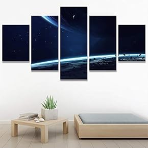 SIGNWIN 5 Panel Canvas Wall Art Modern Art...