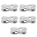 Hapivida 5Pcs Bicycle Missing Link, 12 Speed Silver Quick Release Link Steel Bike Chain Link Connector Reusable Quick Coupling