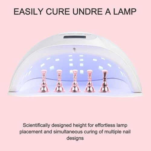 Soporte para práctica de uñas con pincel arcoíris 8 piezas miniatura 7