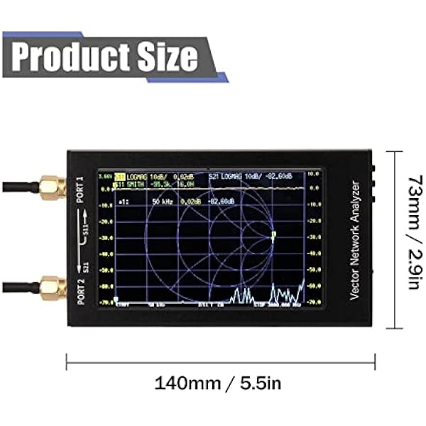 Сетевой анализатор V2 Vector Network Analyzer Digital Nano VNA Тестер MF HF VHF UHF USB Анализатор антенн параметры S коэффициент стоячей волны 2 8 дюйма V2