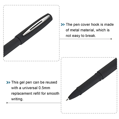 Bolígrafos de tinta negra en gel PATIKIL, pack 20 unidades miniatura 4