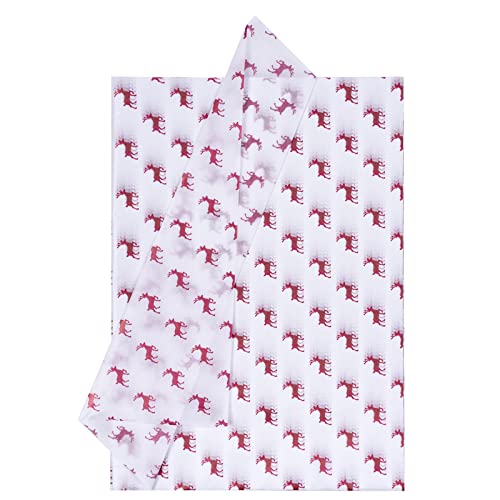 Holijolly Papel De Seda Para Envolver Navidad- 25 Hojas - Diseño De Alce Navideño - 50X70 Cm Por Hoja Cover