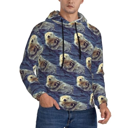 Sweat-shirt imprimé animal blanc homme idéal pour un week-end décontracté