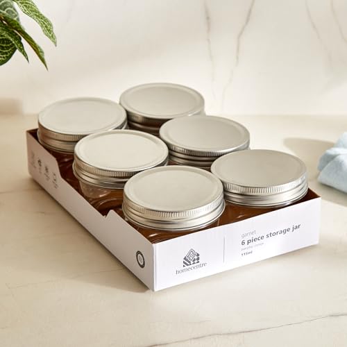 Image of Home Centre Garnet Crystal Set of 6 PET Storage Jars - 115ml