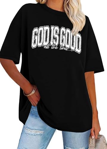 Camiseta God is Good Cristã para Mulheres Presente Religioso Jesu...