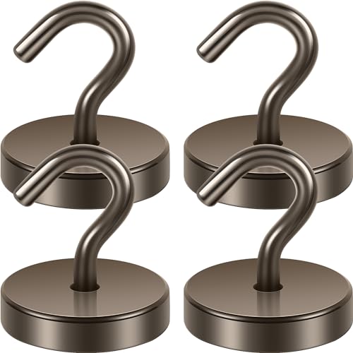 Neosmuk Magnetic Hooks Steel Tube Design for Cruise,130lb+ Grey,4 Pack