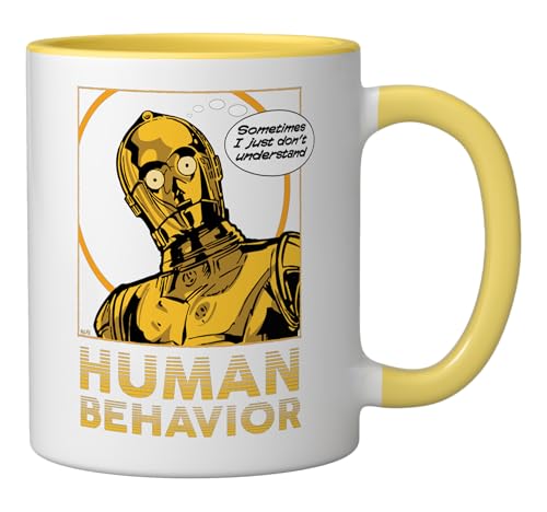 Mug cerámico Star Wars C-3PO amarillo y blanco miniatura 2