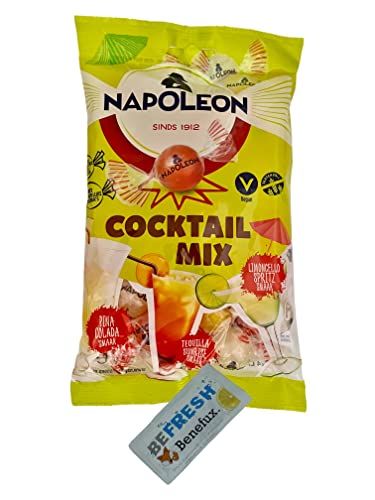 Napoleon Bonbons Cocktail Mix mit Brausefüllung + Benefux. Erfrischungstuch 175 g Cover