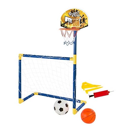 ColorBaby - Set 2 en 1 Baloncesto y Fútbol CBtoys (43693)