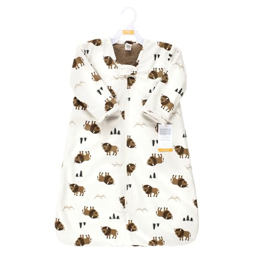 Image of Hudson Baby Unisex Baby Long Sleeve Plush Faux Fur Sleeping Bag, Wearable Blanket