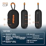 PRV AUDIO Portable Bluetooth Speaker with Microphone PS15 Clip - 15W Wireless Mini Outdoor Travel Speaker with Clip, IPX7 Waterproof, 10-Hour Battery Life, Bluetooth 5.3, TWS Pairing - Black - Image 7