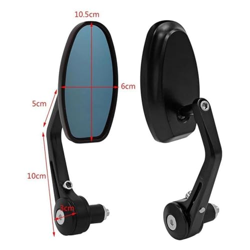 Espejo retrovisor de motocicleta con acabado premium para Interceptor 650 4