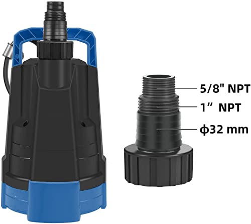 1Hp 3430 Gph Water Pump, Submersible Portable Utility Clean Water Pump For Basement Flooding, Draining , Swimming Pool #TOP4