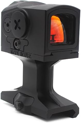 P-1 Enclosed Red Dot System Scope，3.5 MOA Holographic Red Dot Reflex Sight with Heighten Riser Mount & Base Plate Combo，1.93'' Optical Centerline Height，Fits for Standard 20mm Pic Rail Mounting