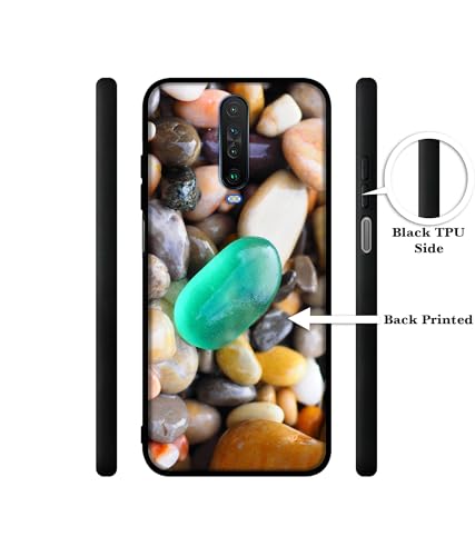 Image of Sea Stones Design Premium 2D Printed Metal Back Case Cover for Mi Redmi K30 4G / Poco X2 4G