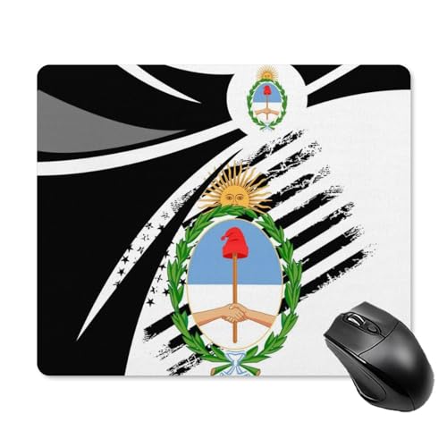 Anceky Tapis de Souris Portable antidérapant avec Drapeau de l'Argentine et des États-Unis, pour Ordinateur Portable, Bureau, Maison