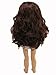 American Fashion World 14-Inch 'Kayla' Vinyl Posable Girl Doll with Wavy Brunette Hair and Brown Eyes| Undressed Doll | Premium Quality & Design