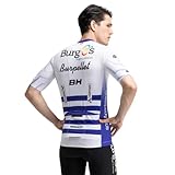 SIROKO - Maillot de Ciclismo - Burgos Burpellet BH BBBH Campeon Uruguay - S - Blanco/Azul