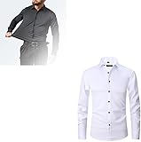 Camisa antiarrugas estirar: Después de años de investigación, hemos logrado aumentar la elasticidad y la transpirabilidad de nuestra tela para mejorar su vida cotidiana con una fibra que también es 100% transpirable y cómodo. Esto le da a la camisa antiarrugas estirada, la propiedad que no aumenta y tiene una elasticidad extraordinaria en todas las direcciones.