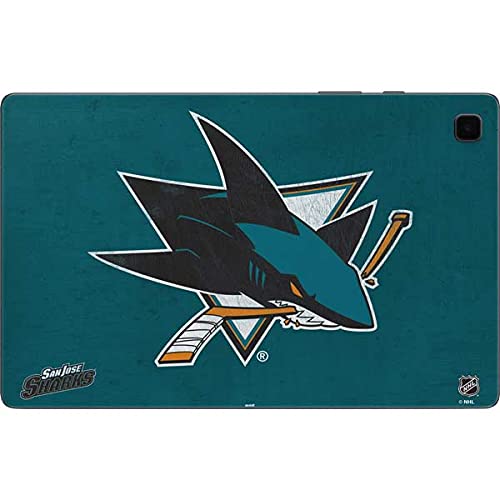 Skinit Tablet Decal Skin Compatible with Samsung Galaxy Tab A7 (2021) - Officially Licensed NHL San Jose Sharks Distressed Design