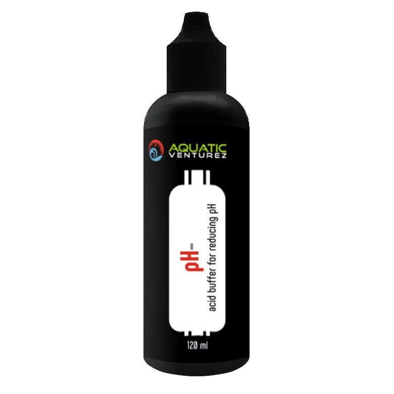 Aquatic Venturez pH- | Size: 120ml | Aquarium Water Additives | pH Lower | Reduces pH | Indian Fish Monsters (IFM) (B0CH7YMJ85) Amazon Price History, Amazon Price Tracker