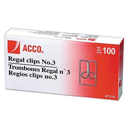 Trombones Acco Regal Chouette 72130 pour classer vos documents au bureau