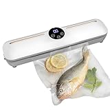Xvilmaun Máquina de Envasado al Vacío,Conservación Automática de Frescura con Succión,Máquina Para Conservar Comida | para Filetes, Frutas, Verduras, Frutos Secos, Pan, Granos de Café, Patatas Fritas,