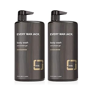 Every Man Jack Mens Sandalwood Body Wash for All Skin Types – Cleanse, Nourish, and Hydrate Your Skin with Naturally…