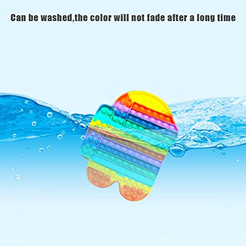 Gtytrxi Sensorische Fidget speelgoed, Push Bubble Sensory Toy Autisme speciale behoeften Stress Toy Silicone Squeezing… - Image 3