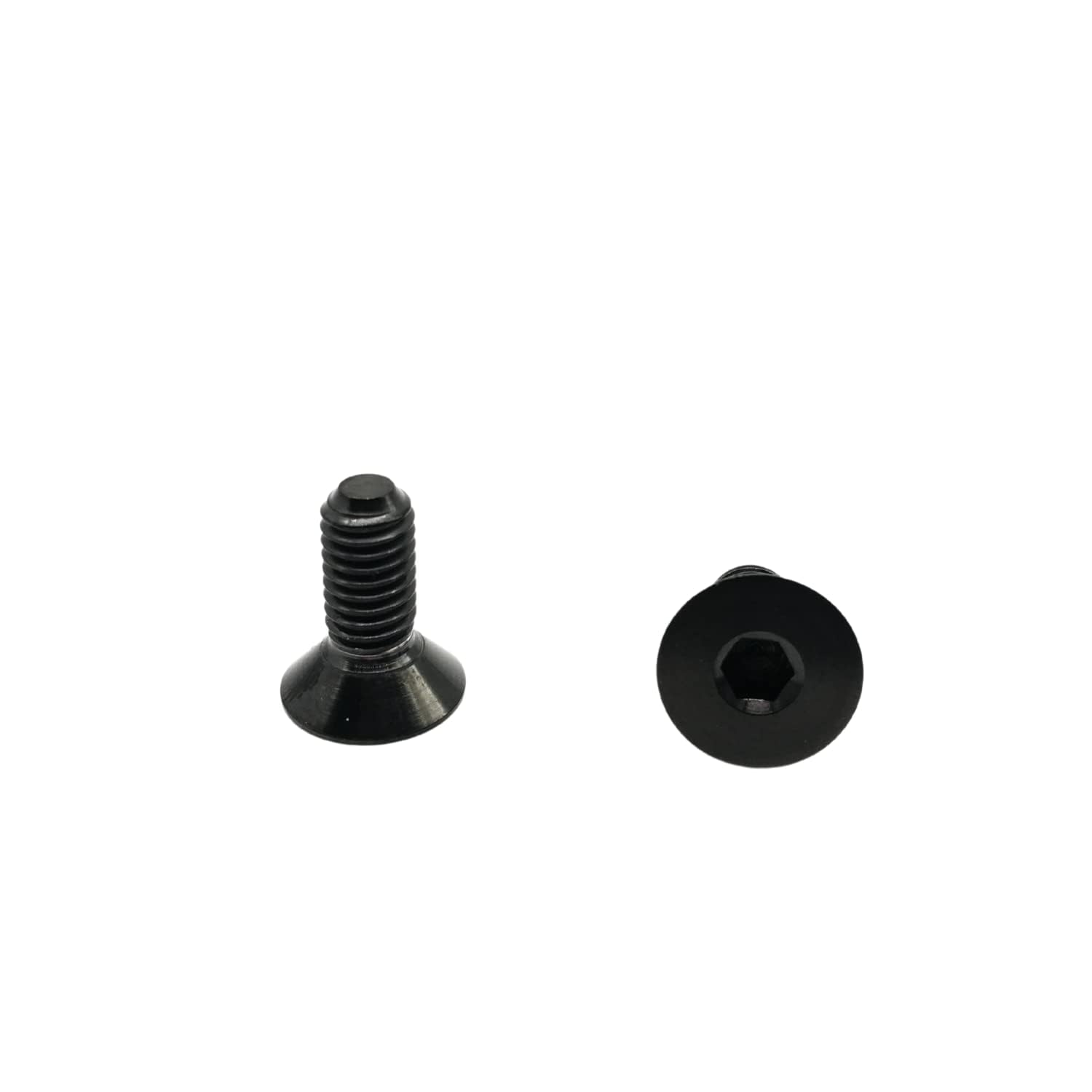 RISON-Titanium Bolts 6pcs Steering Wheel Screw Bolts M5x12MM Titanium Steering Wheel Bolt Kits black Titanium Countersunk Screws Titanium Finish Flat Head Bolt