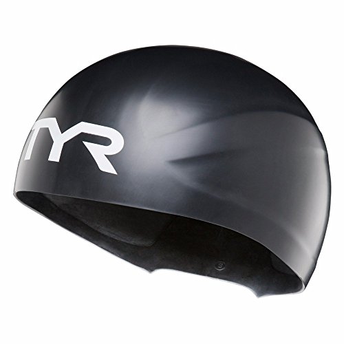 TYR Wall Breaker Silicone Cap, Medium/Large, White