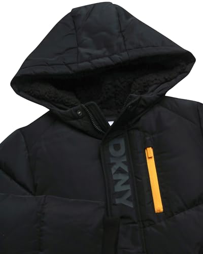 DKNY Boys Puffer Jacket - Heavyweight Quilted Wind & Water Resistant Boys Winter Coat Poly Taffeta Insulated Winter Jacket3
