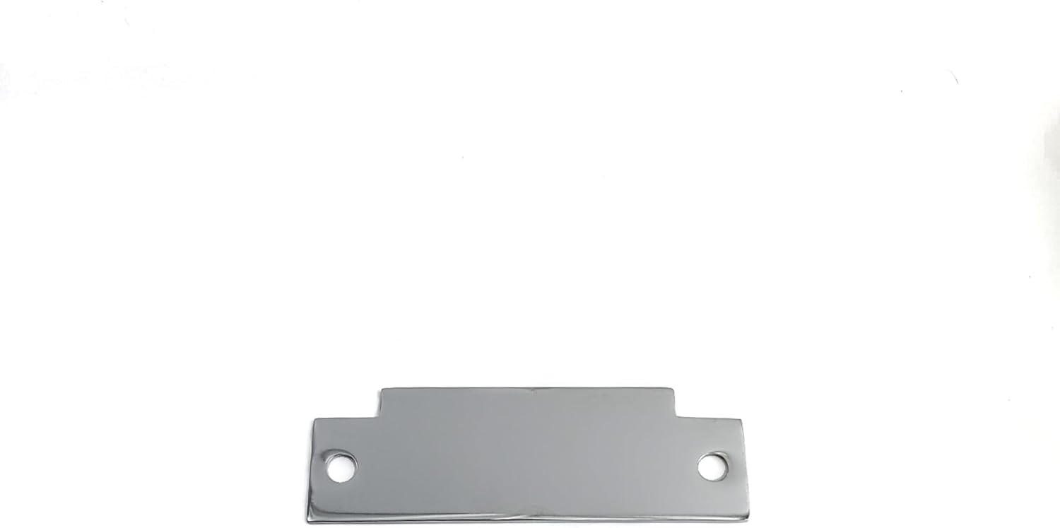T-Strike Blank Filler Plate | Dummy ANSI Strike | 4-7/8 x 1-1/4 Steel Cover | Door Jamb Hinge Filler Plate | Polished Chrome