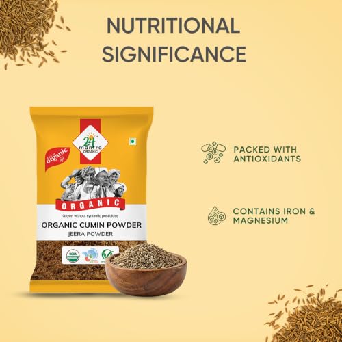 Image of 24 Mantra Organic Cumin Powder /Zeera Powder /Jeelakarra - 100gms | Pack of 1 | 100% Organic | Chemical Free & Pesticides Free | Unadulterated | Rich & Strong Flavour