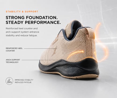 Image of Kraasa Men's Running Shoes | Breathable Knit Upper | Lightweight Phylon Sole | Cushioned EVA Insole | Comfortable Sports & Casual Sneakers for Gym, Walking & Daily Use