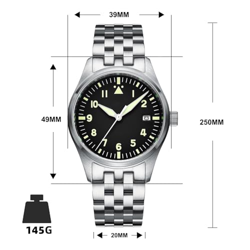 ADDIESDIVE Men's Automatic Diving Watch Waterproof 200m NH35/8215 Automatic Mechanical Movement Analog Men's Watches Stainless Steel Watch AD2048/H2/AD2519